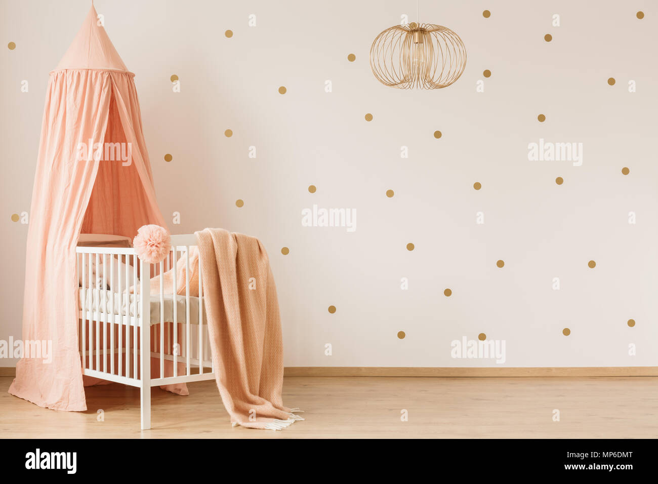 simple white crib
