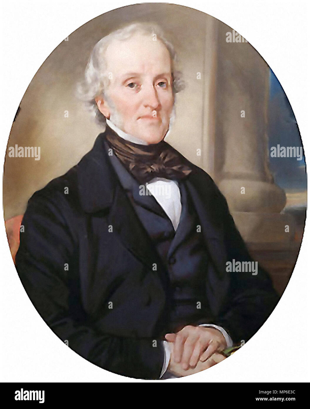 . Portrait of William Gibbs . circa 1850.   1265 William Gibbs Portrait Stock Photo