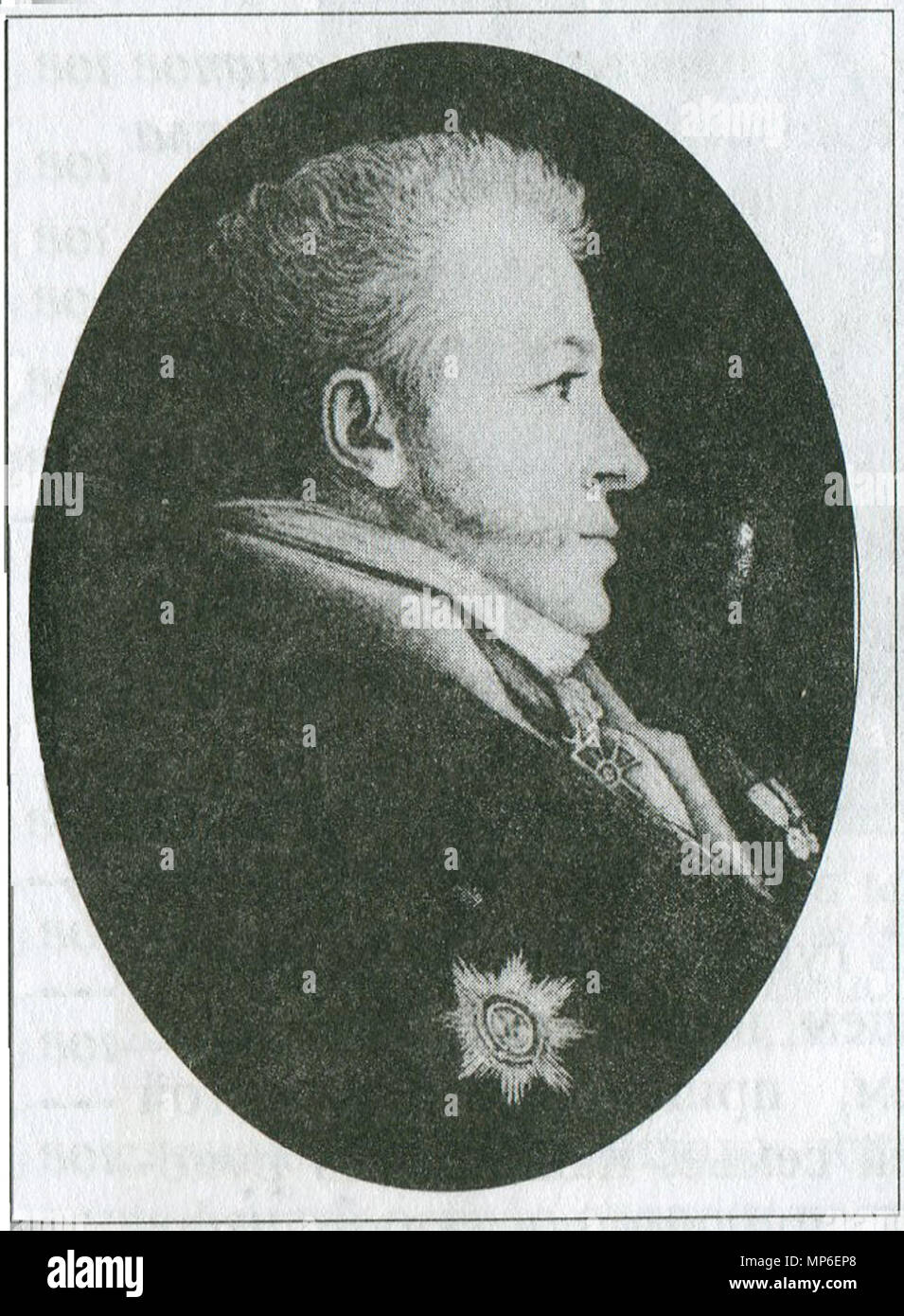. English: Piotr Petrovich Passek, genaral-major, decembrist . before 1825. Unknown 963 Passek P P Stock Photo