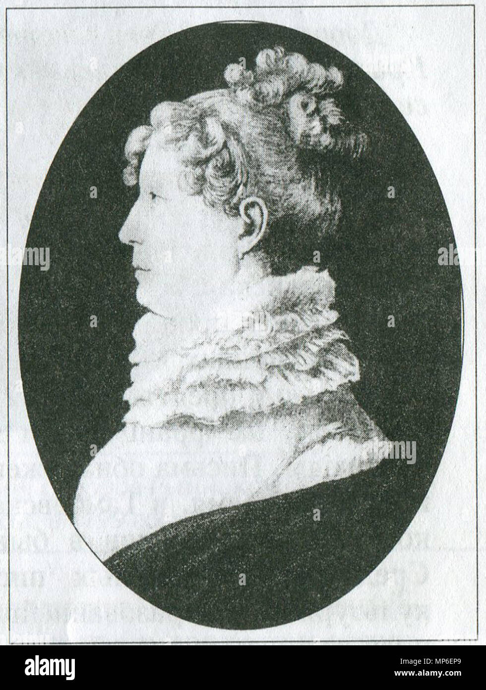 . English: Natalia Passek (nee Olenina), wife of Piotr Petrovich Passek, genaral-major, decembrist . before 1825. Unknown 941 Olenina Passek N I Stock Photo