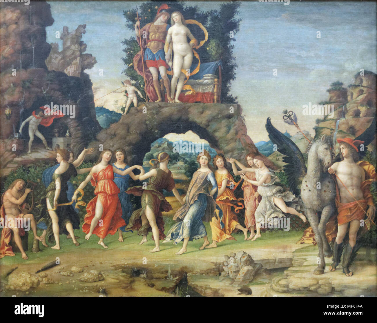 864 Mars et Vénus, Mantegna (Louvre INV 370) 03 Stock Photo