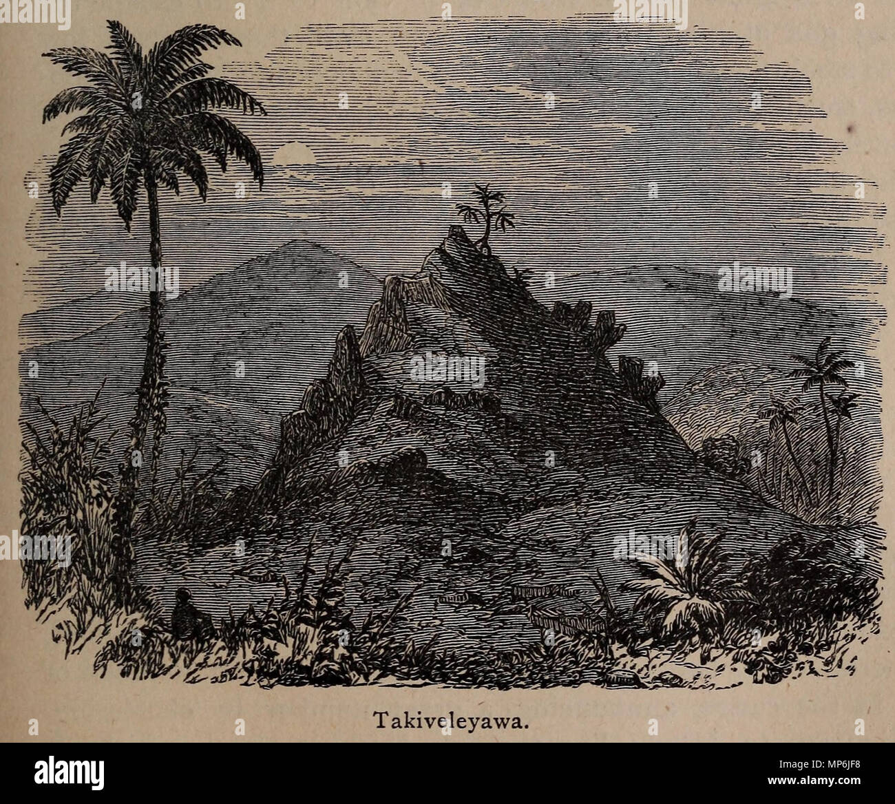 . English: Takiveleyawa, a hill which figures in Fijian mythology ...