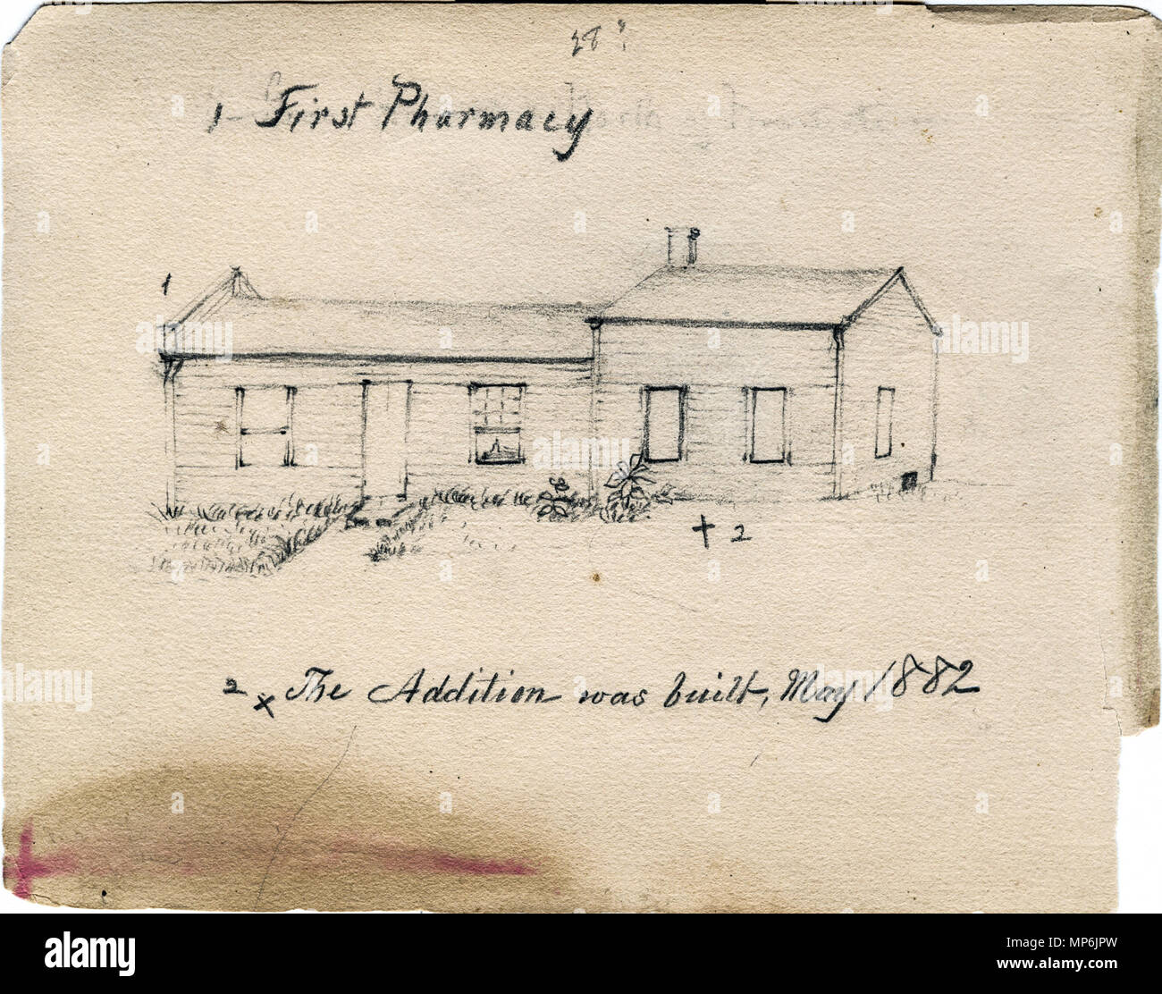 Bound Book Of Sketches Of Saint Marys Grounds Mainly By