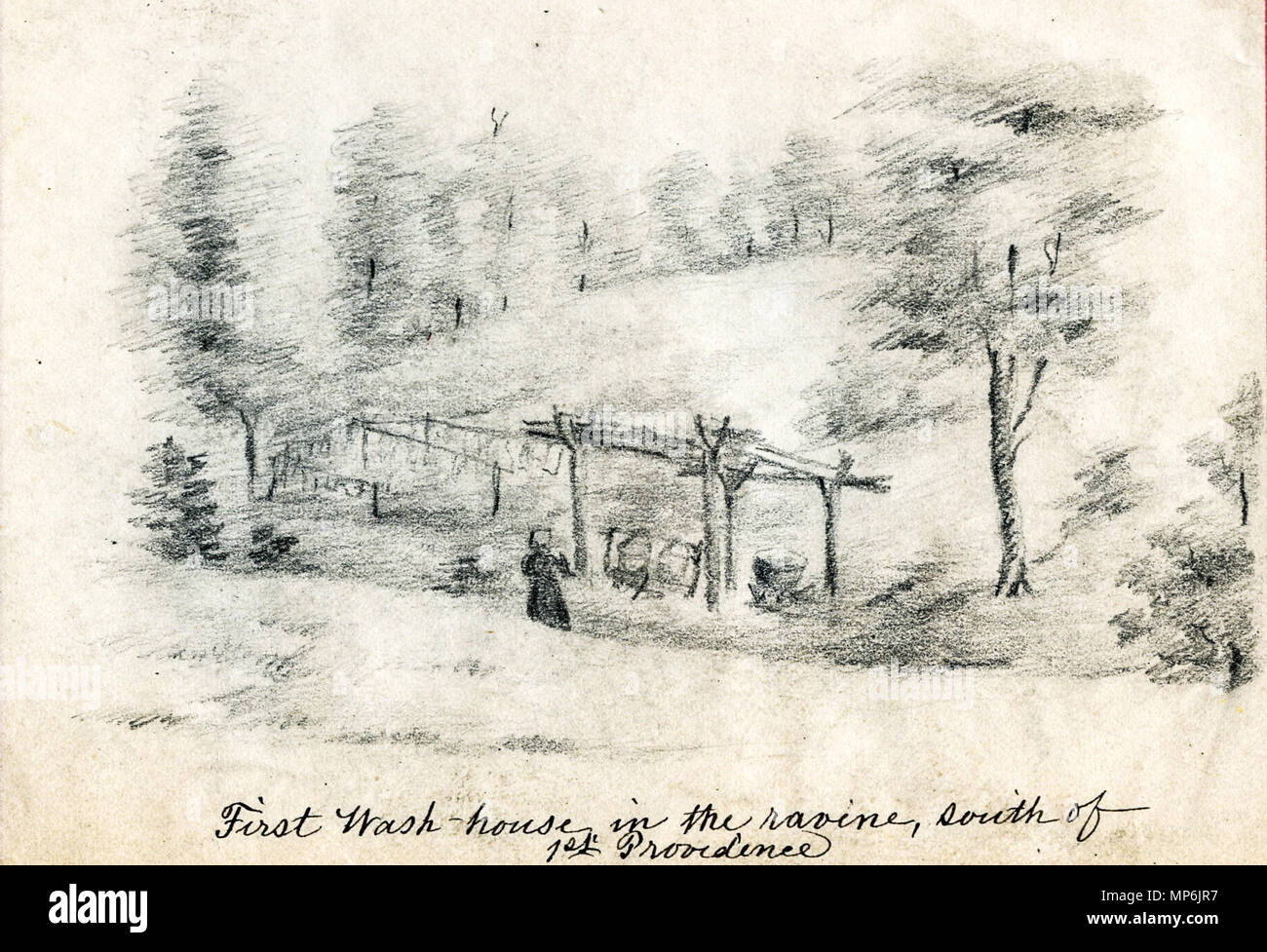 Bound Book Of Sketches Of Saint Marys Grounds Mainly By