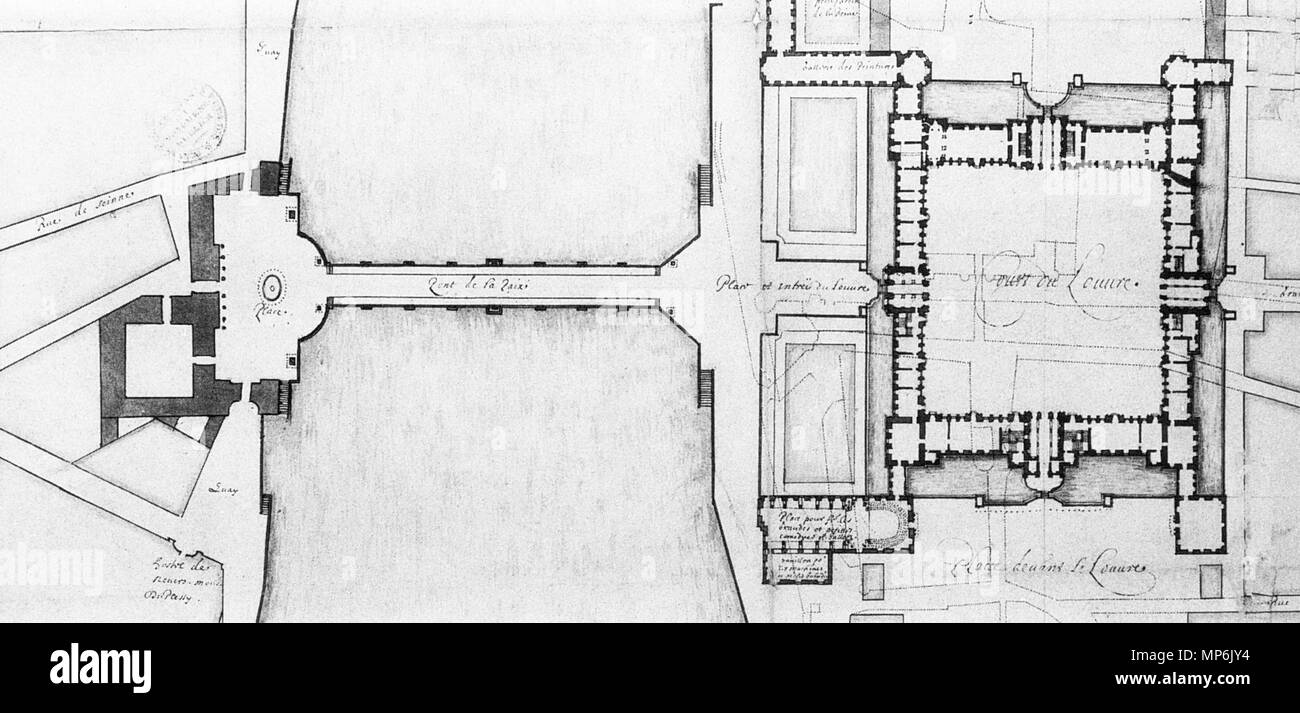 ルーヴル美術館　複製画　Collège des Quatre Nations ルーヴル美術館 複製画 Collège des Quatre Nations