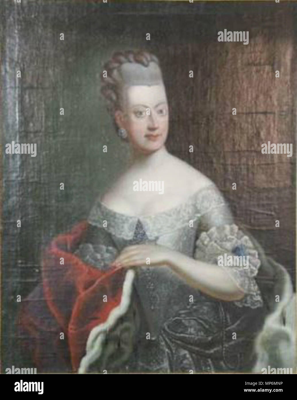 .  English: Sophie of Saxe-Hildburghausen, hereditary duchess of Saxe-Coburg-Saalfeld (1760-1776) . circa 1770-1780.   1133 Sophie of Saxe-Hildburghausen Stock Photo