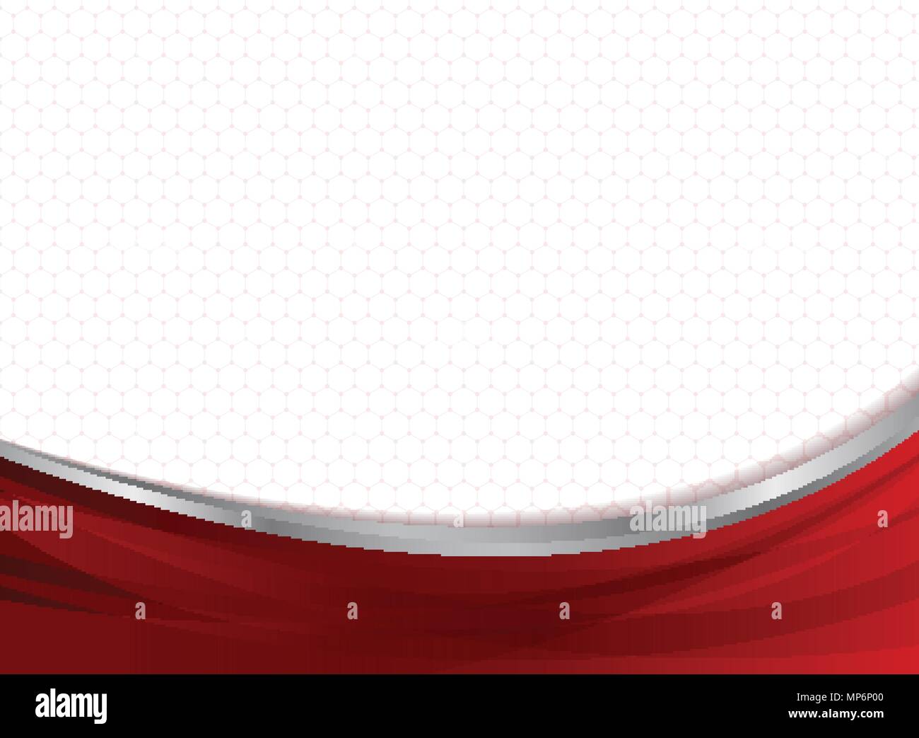 Abstract technology business red curve on hexagons pattern background.  Vector illustration Stock Vector Image & Art - Alamy