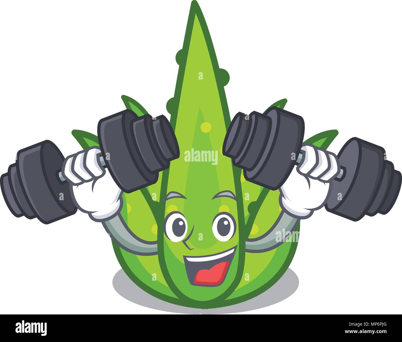 Fitness aloevera character cartoon style Stock Vector Image & Art - Alamy