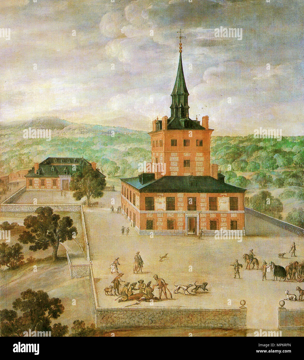 Vista de la Torre de la Parada . detail . circa 1640. 1200 Torre de la