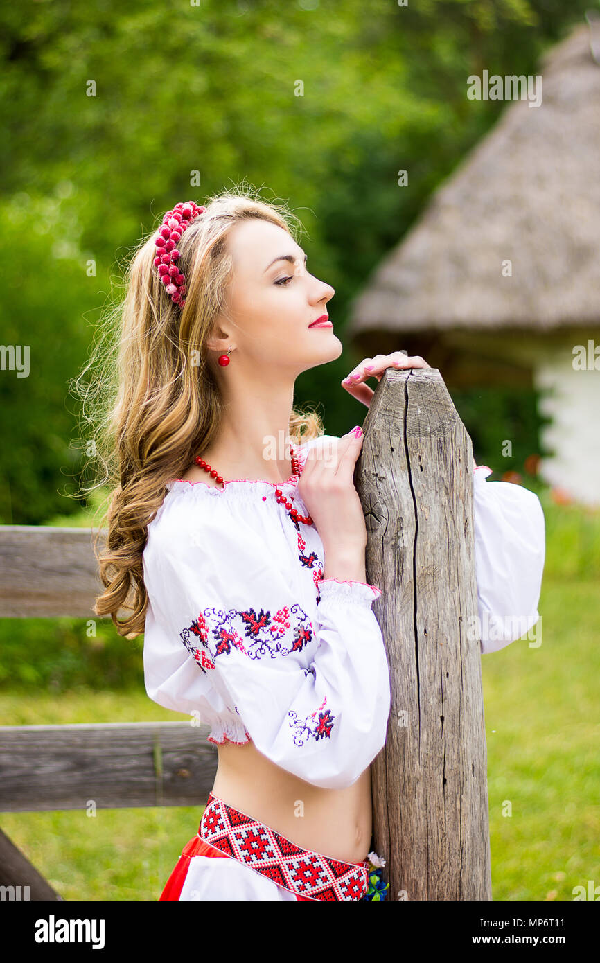 Ukrainian Beauty Girl Stock Photo
