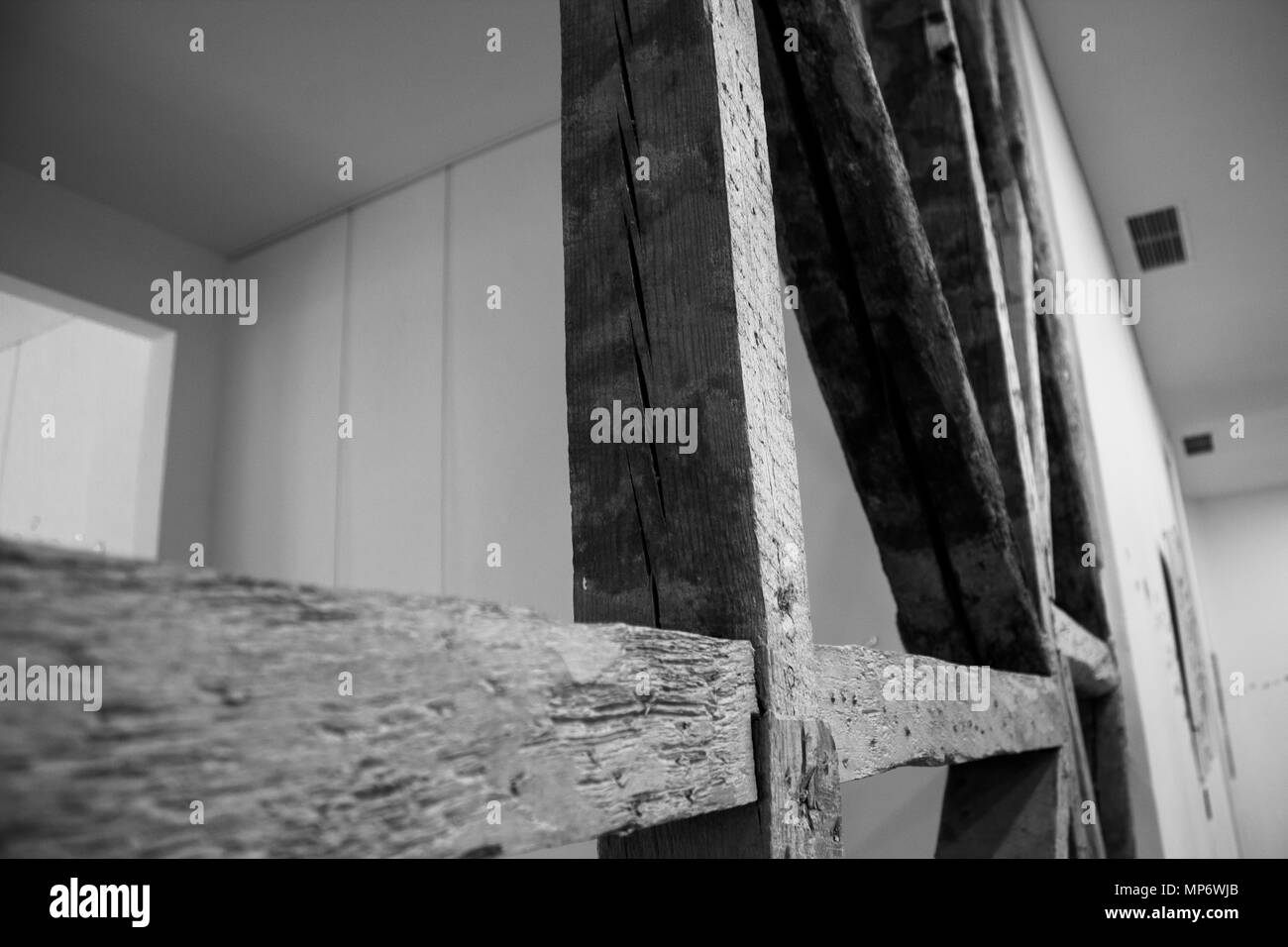 Interior architect at project Black and White Stock Photos & Images - Alamy