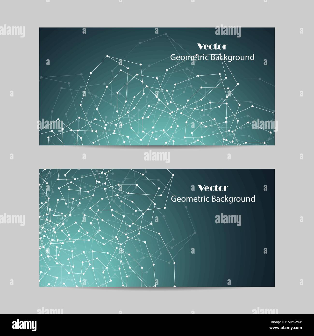 Set of horizontal banners Stock Vector