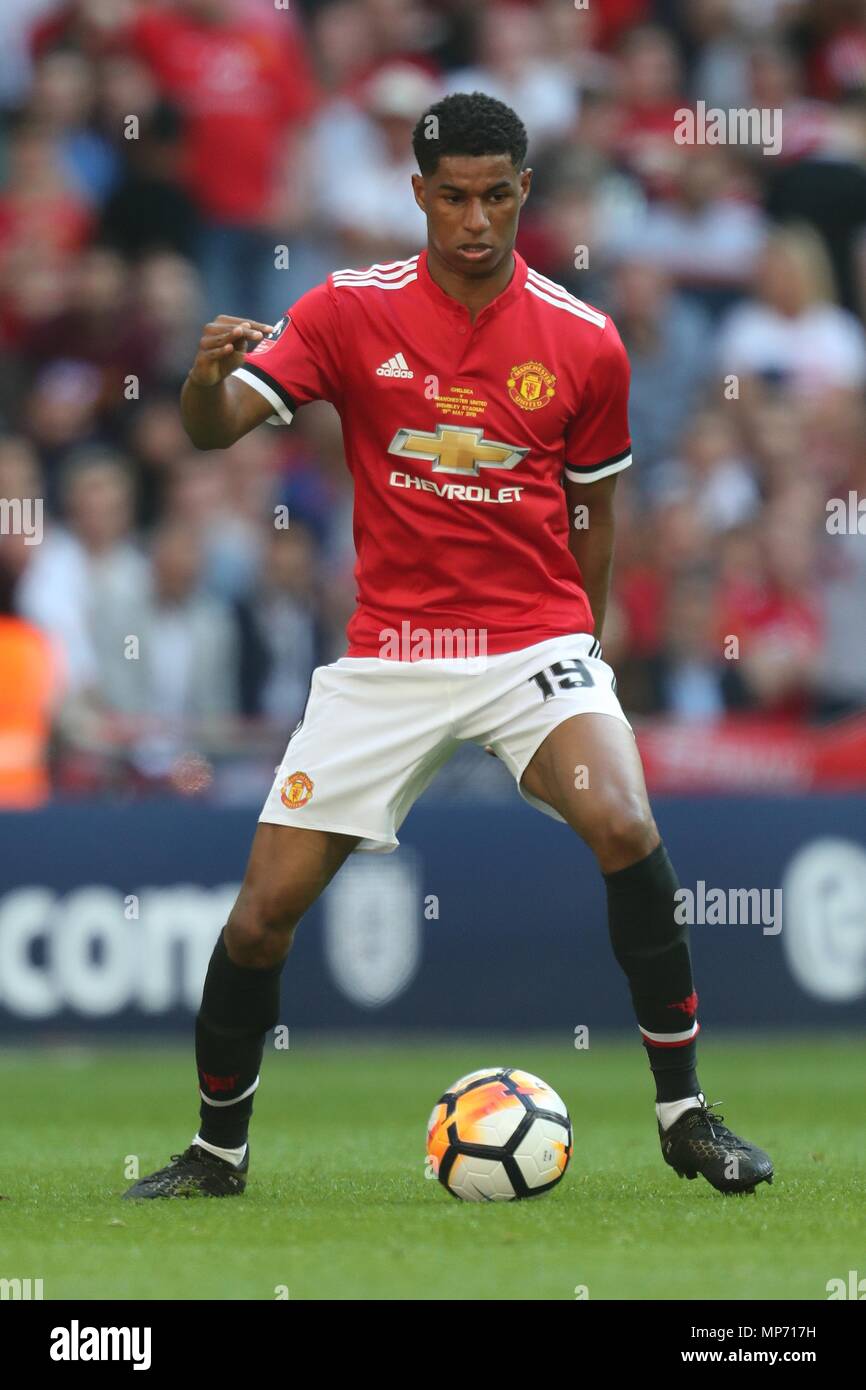 Marcus Rashford Manchester United Fc Chelsea V Manchester United Fc Fa Cup Final 2018 Wembley Stadium