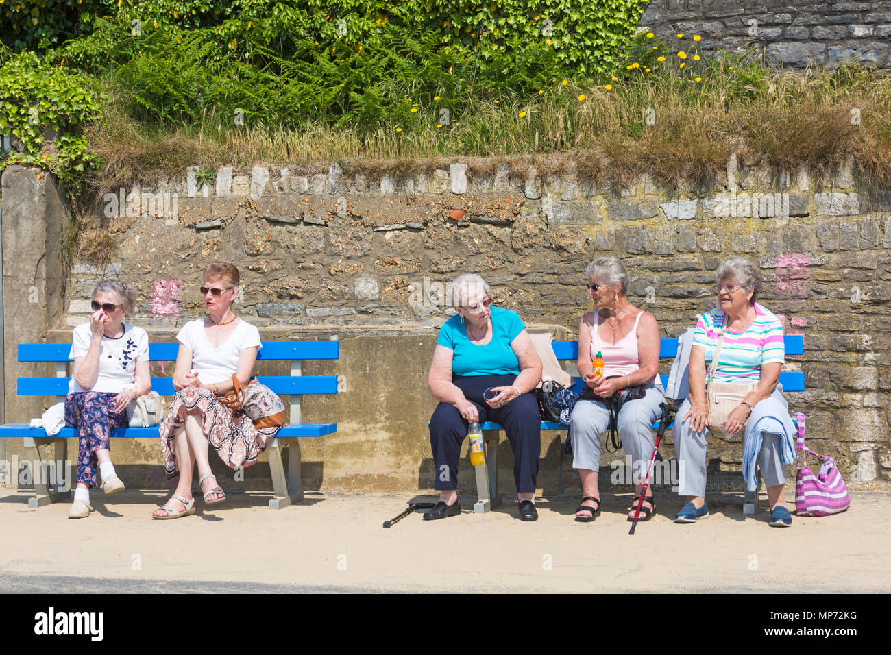 mature-british-lady-sunbathing-beach-hi-res-stock-photography-and