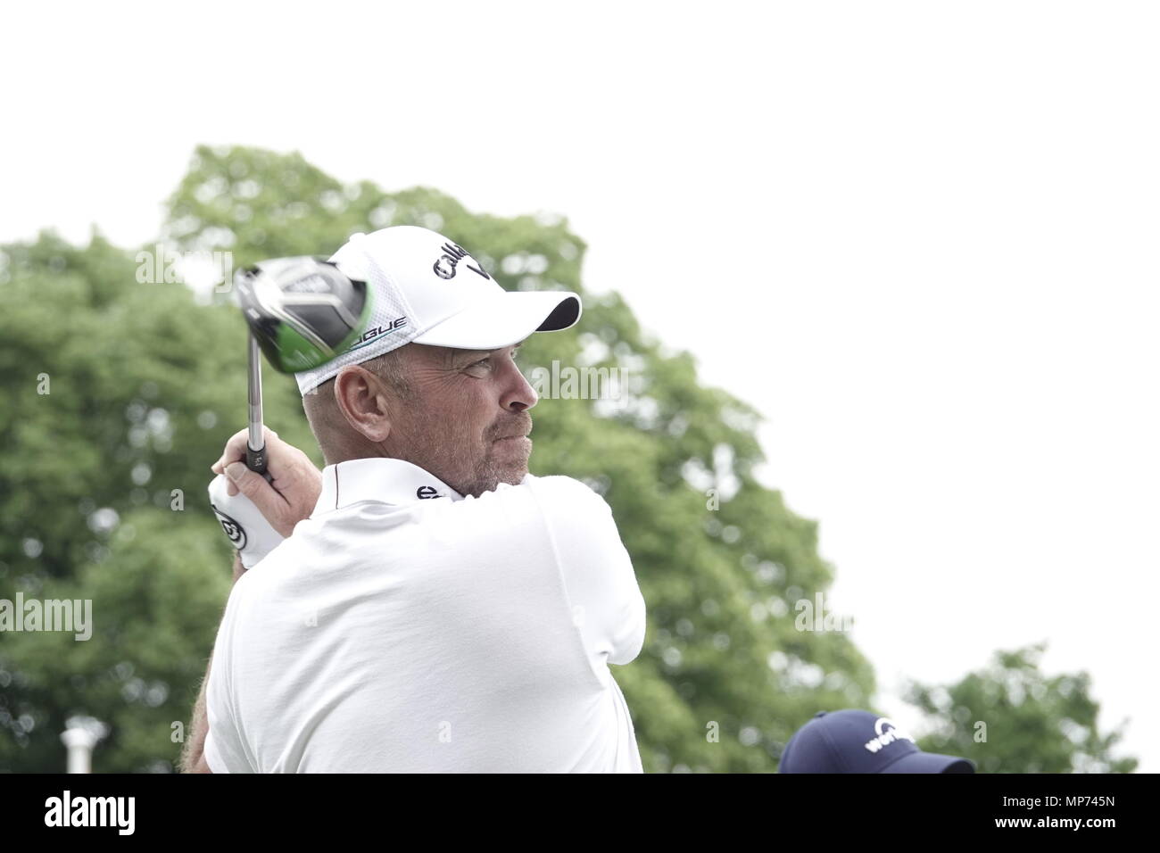 Wentworth Club, Surrey, UK . 21st May, 2018 Thomas Bjorn (Denmark) Ryder Cup Captain of Europe prepares for the start of the annual BMW/PGA CHAMPIONSHIP at The famous Wentworth Club Credit: Motofoto/Alamy Live News Stock Photo