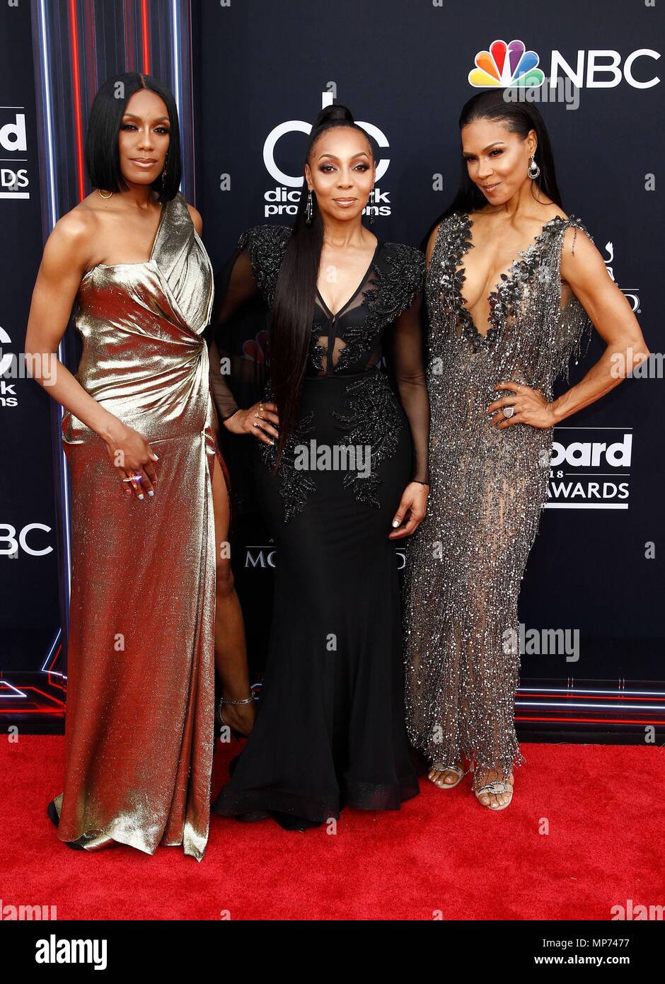 Las Vegas, NV, USA. 20th May, 2018. Rhona Bennett, Terry Ellis, and Cindy Herron of En Vogue at arrivals for 2018 Billboard Music Awards - Part 2, MGM Grand Garden Arena, Las Vegas, NV May 20, 2018. Credit: JA/Everett Collection/Alamy Live News Stock Photo