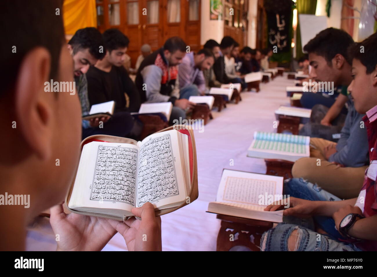 Kashmiri Muslims Recite Al Quran During The Khatam Al Quran Ceremony In A Mosque On Monday 5th Ramadan In Srinagar Summer Capital Of Indian Kashmir Islam S Holiest Month Of Ramadan Is A Period Of