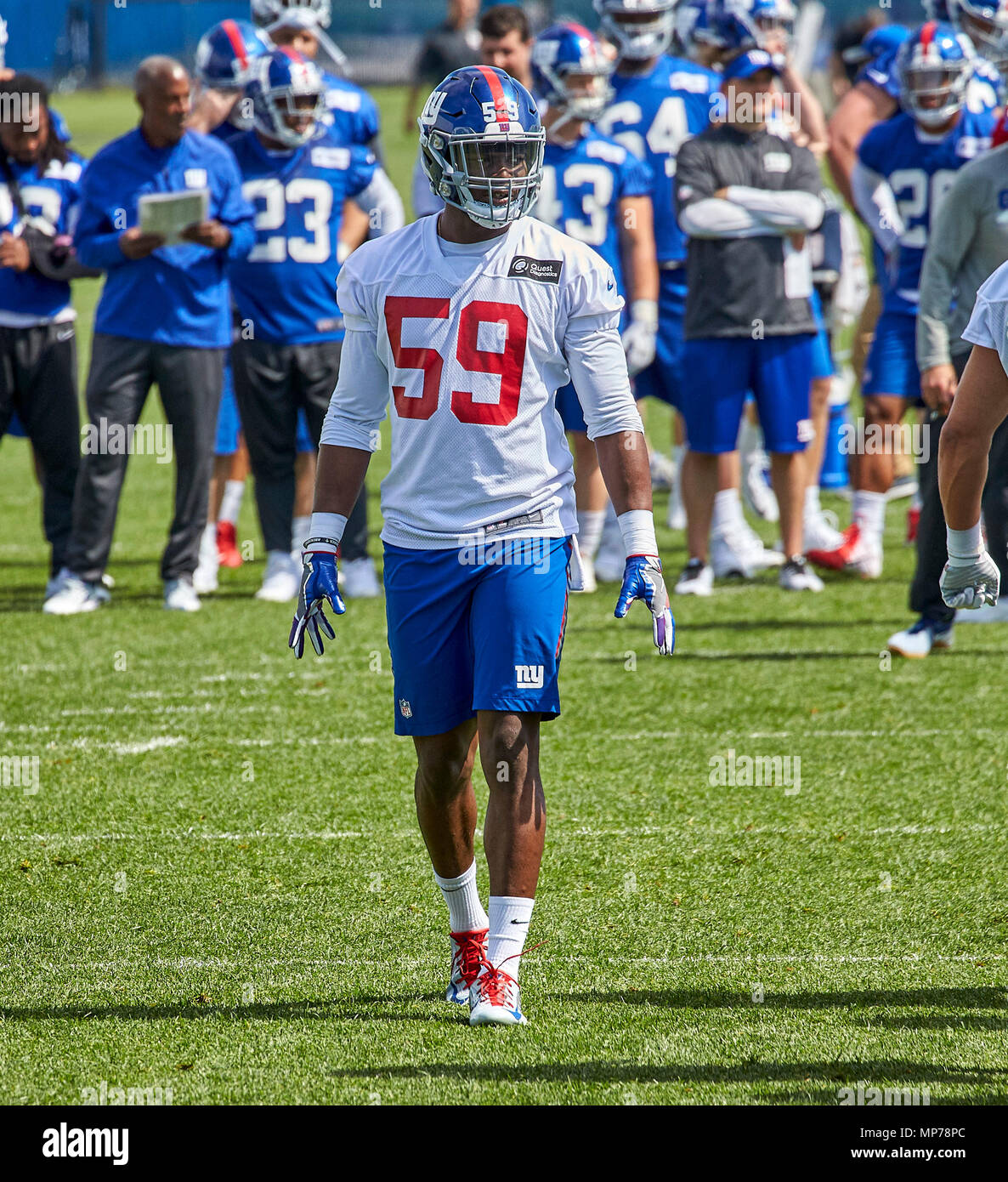 East Rutherford, New Jersey, USA. 21st May, 2018. New York Giants