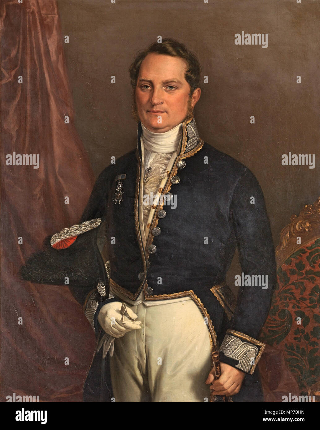 The work represents a knight of the Royal and Distinguished Order of