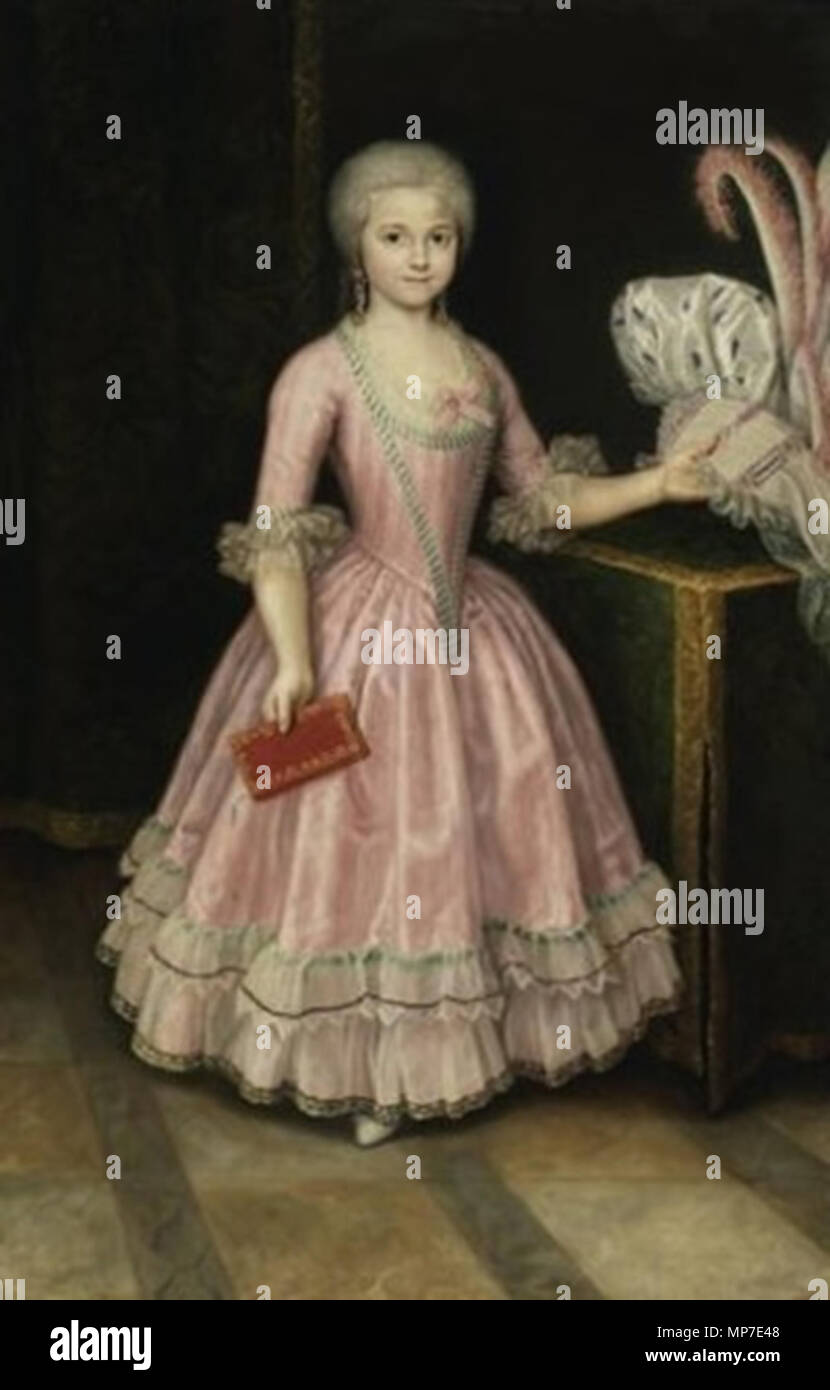 . Infanta Carlota Joaquina of Bourbon (1775-1830) . 18th century.   672 Inza - Infanta Carlota Joaquina Stock Photo