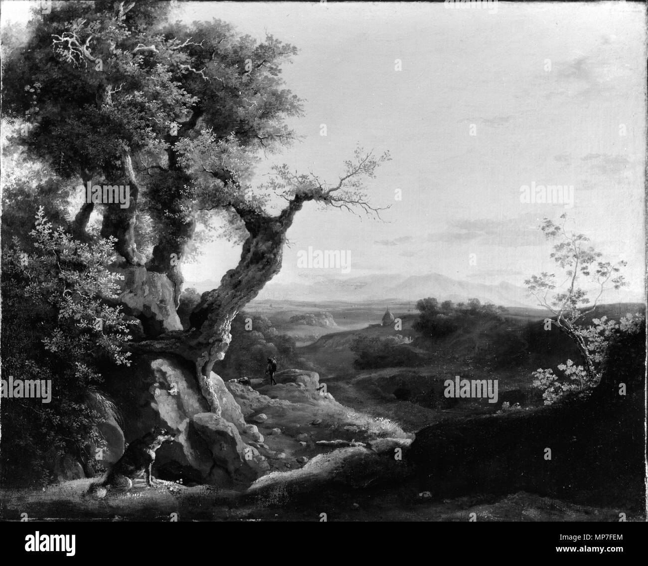17th century landscape painting Black and White Stock Photos & Images ...