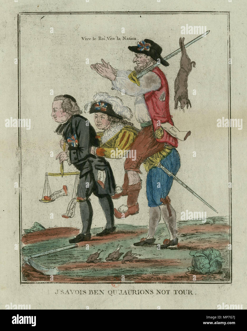 Francais Caricature Revolutionnaire J Savois Ben Qu J Aurions Not Tour Circa 17 Unknown 680 J Savois Ben Qu J Aurions Not Tour Stock Photo Alamy