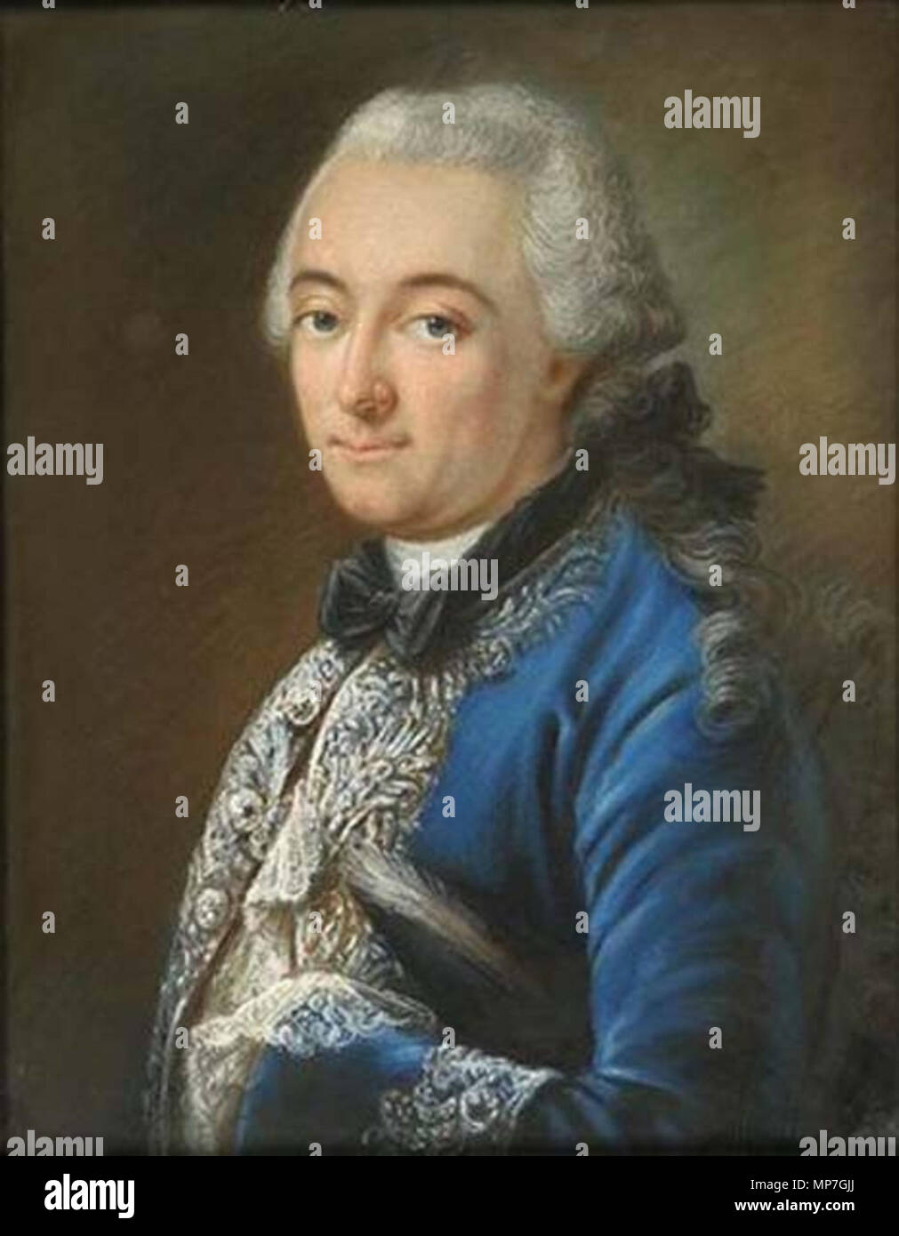.  Deutsch: Jacob Friedemann Graf von Werthern, u.a. Besitzer des Gutes Eythra . 1761.   682 Jacob Friedemann Graf von Werthern Stock Photo
