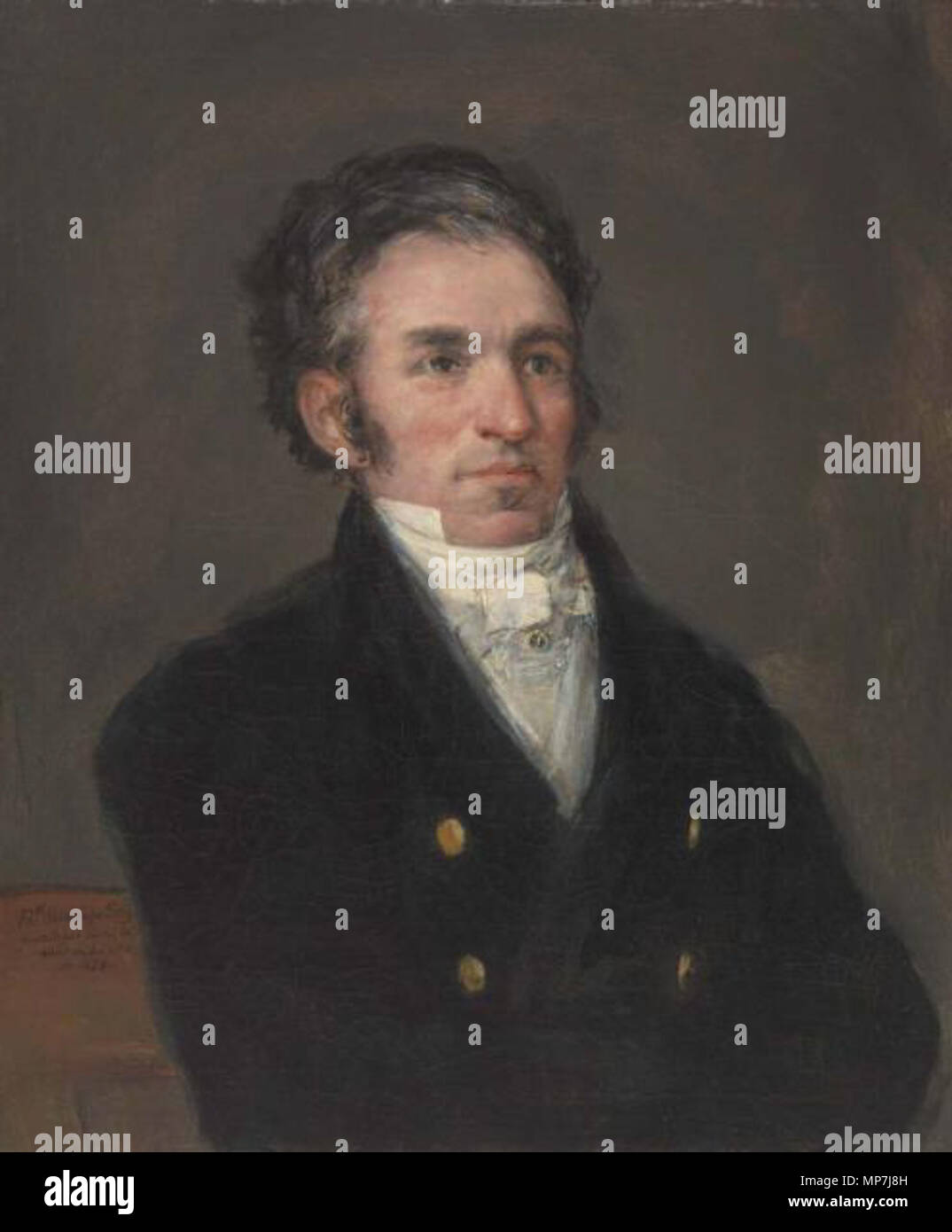 Portrait of Jacques Galos. Polski Jacques (Santiago) Galos Goya 1826