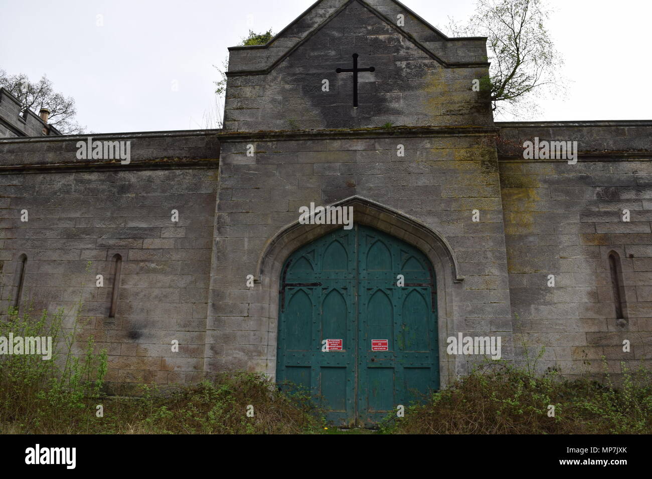 the pineapple and Dunmore house near airth Scotland,big trees Stock