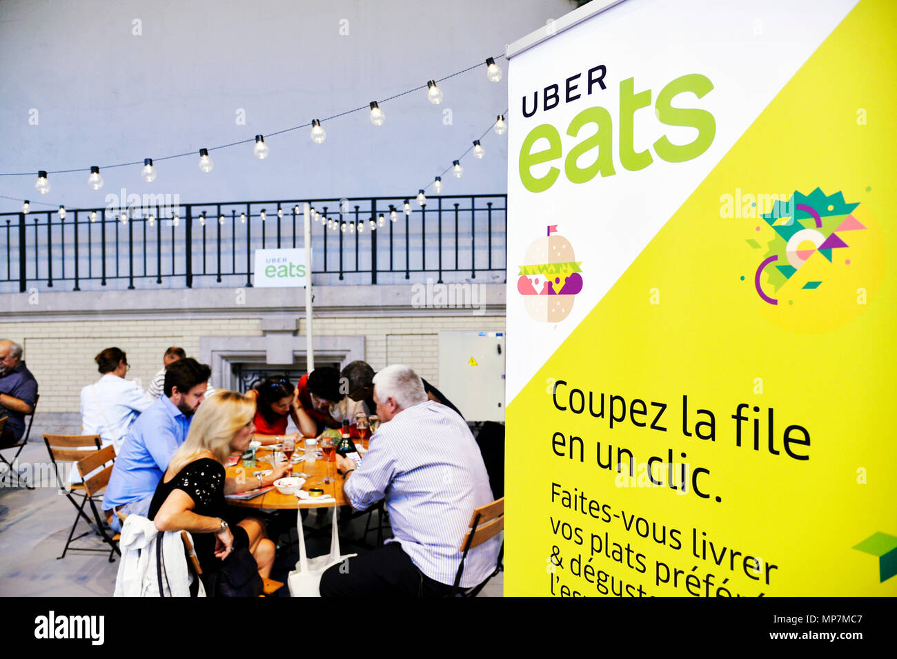 Uber eats service - Taste of Paris - Le Grand-Palais - Paris 