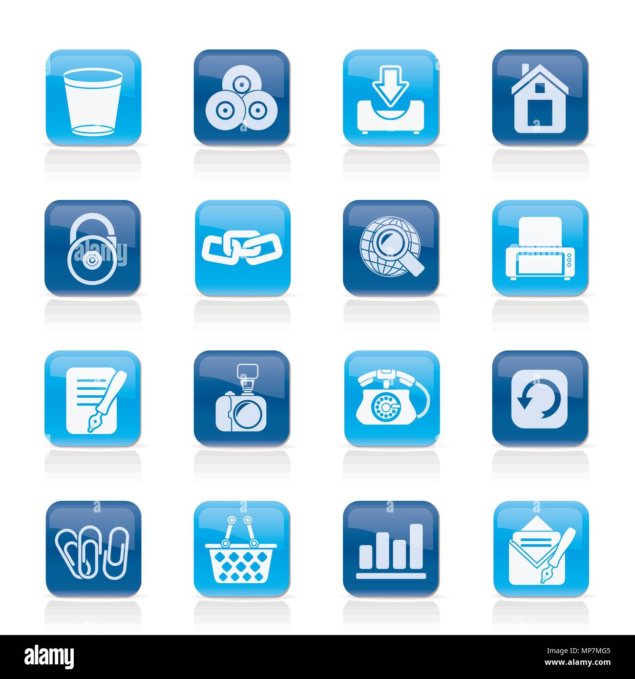 Website and internet icons - vector icon set Stock Vector Image & Art ...