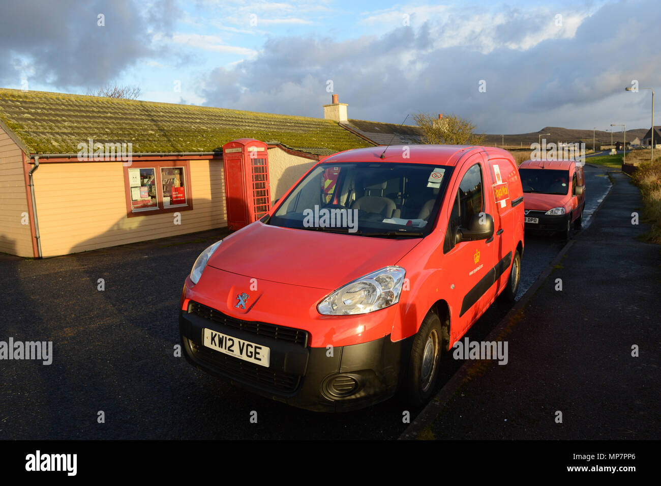 The UK's most northerly Post Office in Baltasound and sorting office in the  island of Unst in the Shetland Islands. With post be sorted and vans Stock  Photo - Alamy