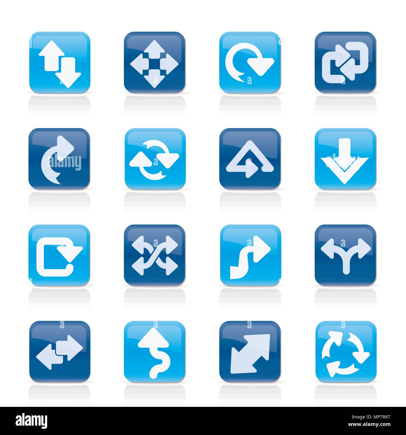 different kind of arrows icons - vector icon set Stock Vector