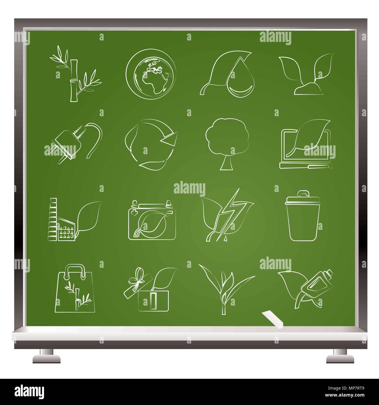 Environment and Conservation icons - vector icon set Stock Vector Image ...