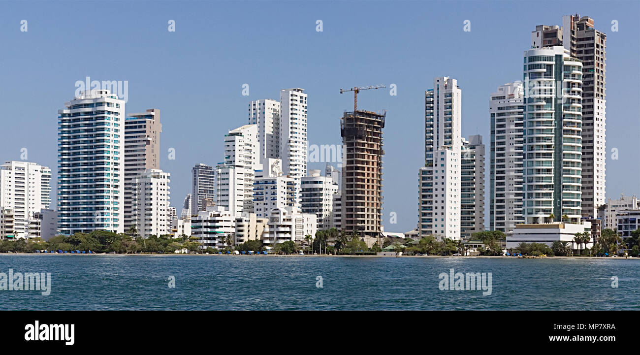 Cartagena Colombia March 3 2017 Beautiful Waterfront - 