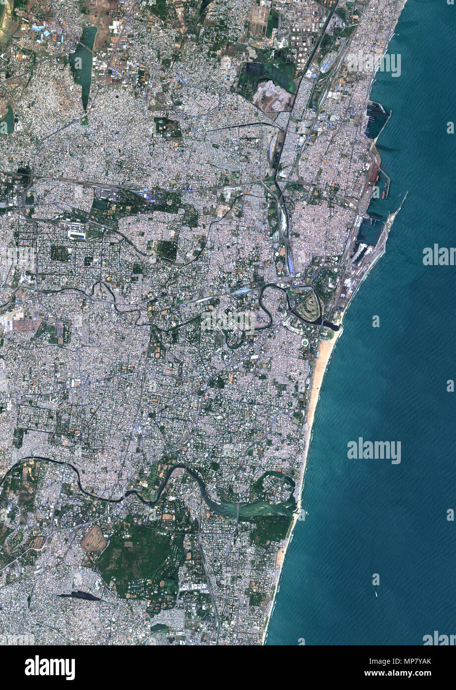 Satellite Map Of Chennai Chennai Aerial View High Resolution Stock Photography And Images - Alamy