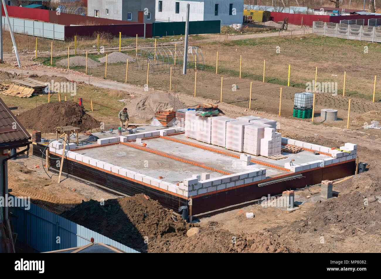 Cement Filled Foundation Of A Private House The Foundation Of The House Under Construction Fresh Concrete Foundation Stock Photo Alamy Cement Filled Foundation Of A Private House The Foundation Of The House Under Construction Fresh Concrete Foundation Stock Photo Alamy
