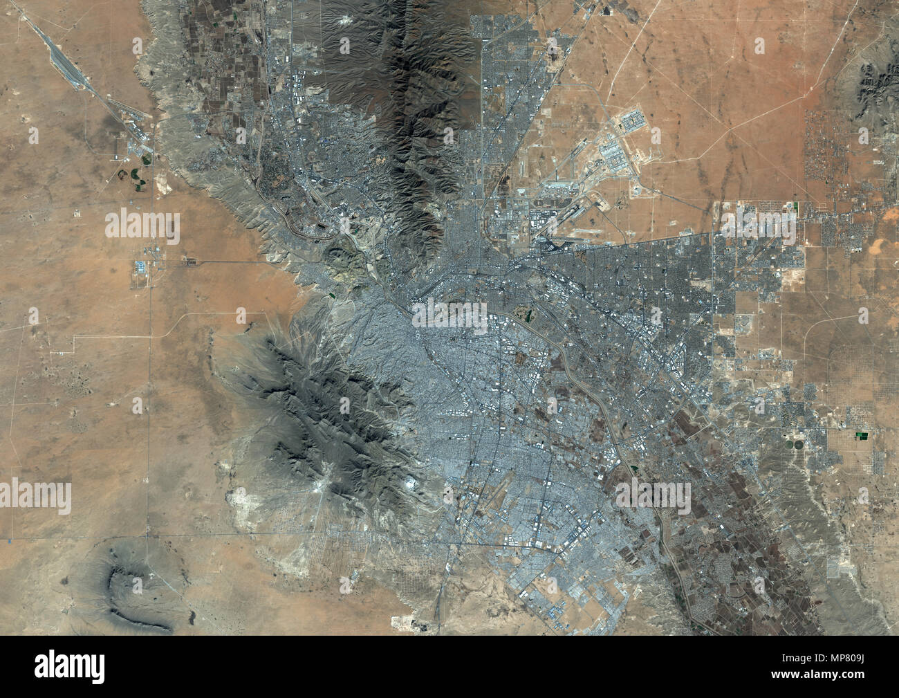 El Paso–Juarez, United States and Mexico Stock Photo