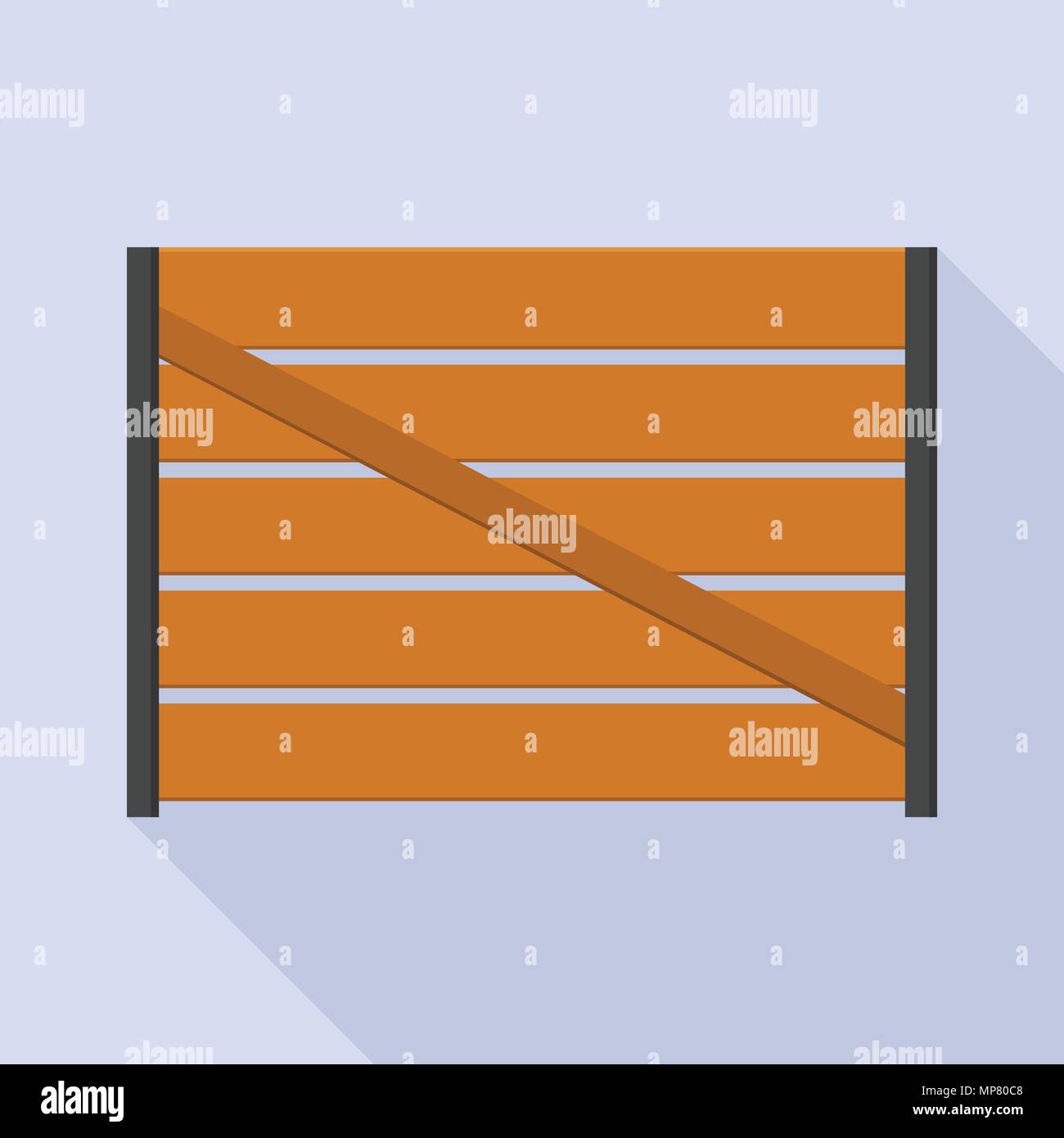 Farm wood fence icon, flat style Stock Vector Image & Art Alamy