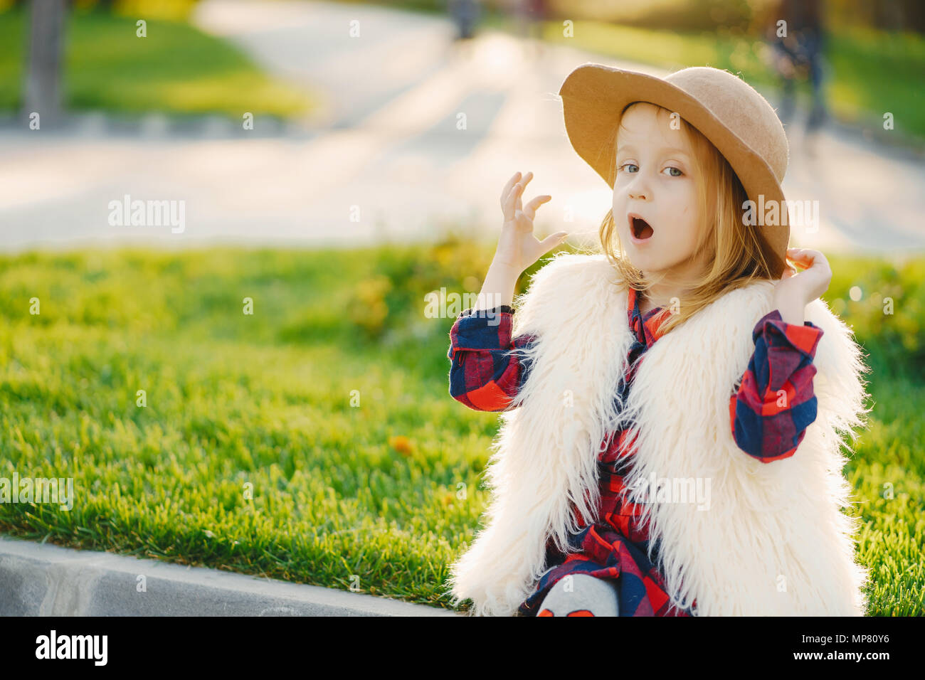little stylish girl Stock Photo - Alamy