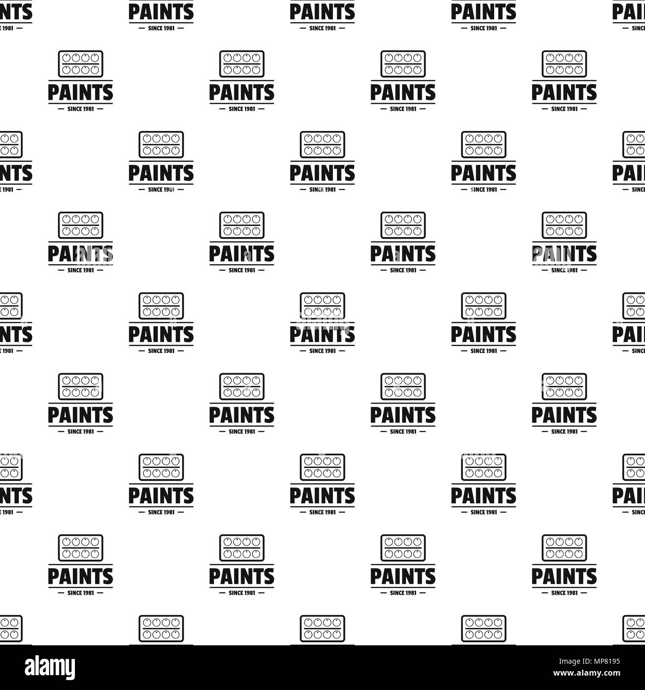 Paint tool pattern vector seamless Stock Vector