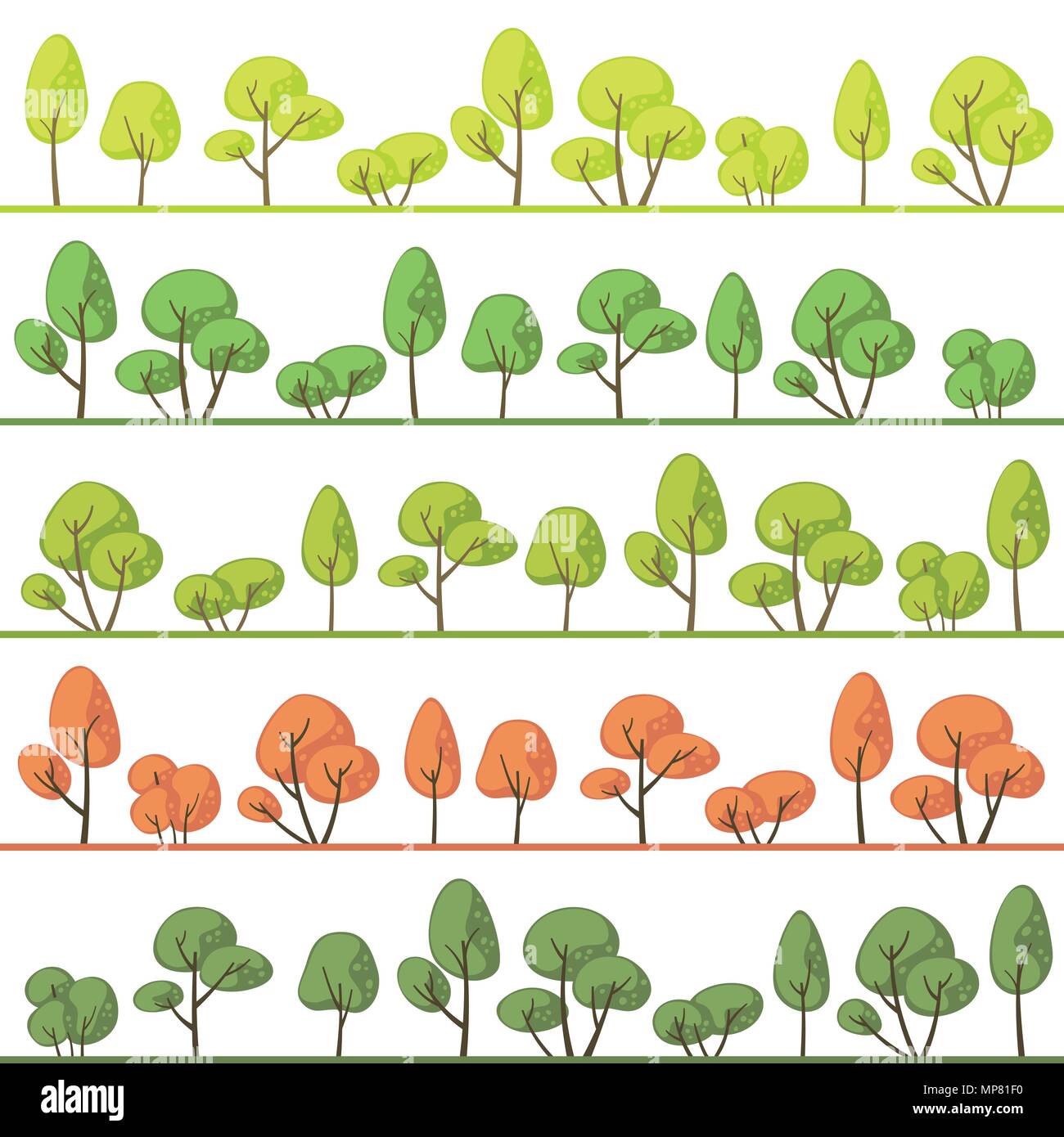 Tree in different seasons Stock Vector Images - Alamy