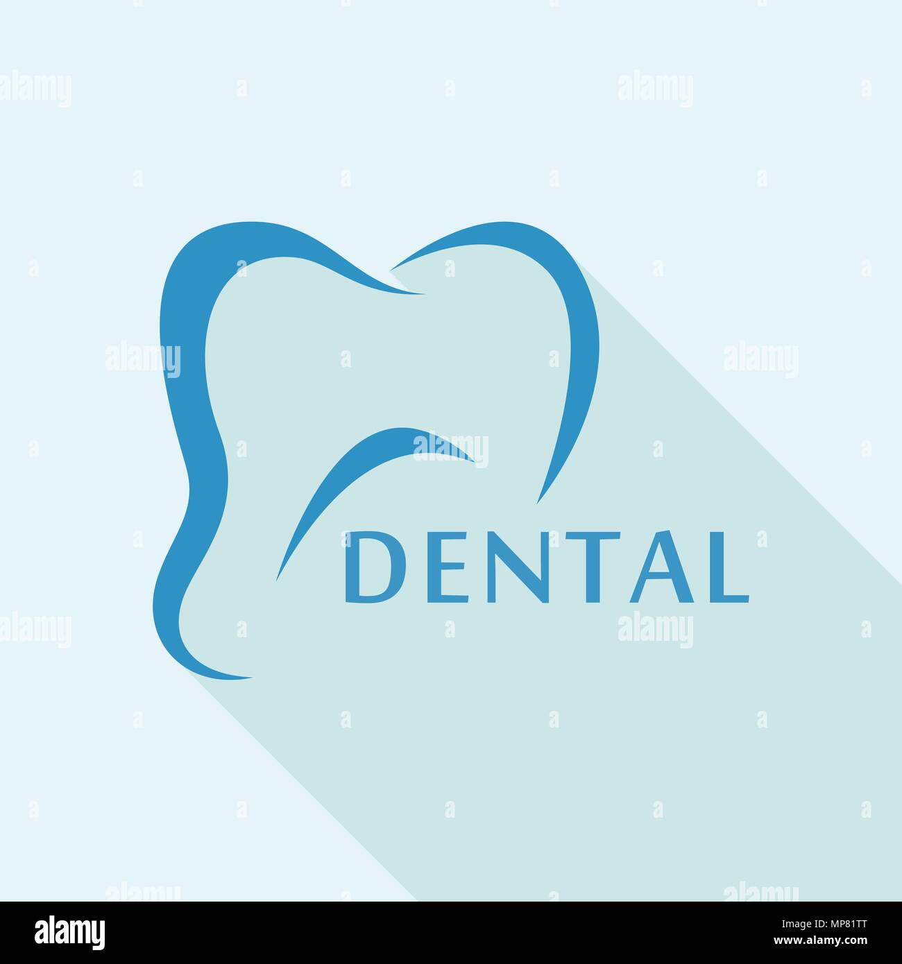 Tooth logo icon, flat style Stock Vector Image & Art - Alamy