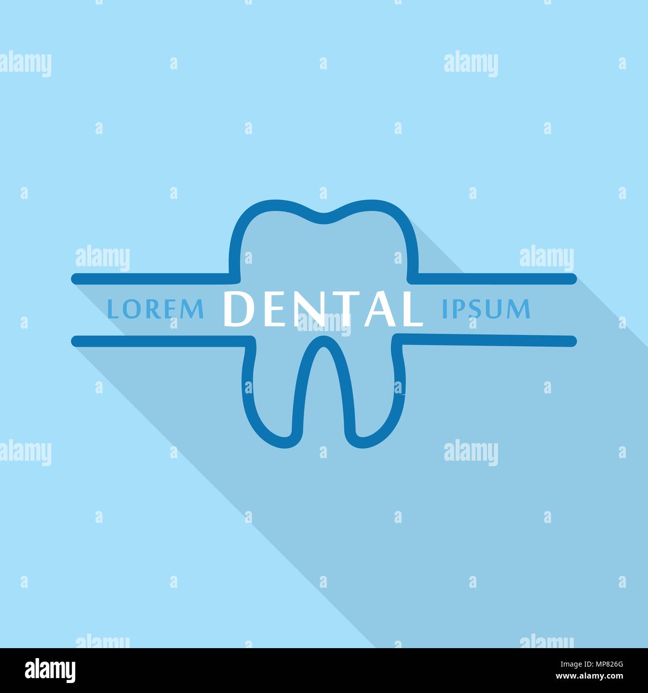 Dental company logo icon, flat style Stock Vector Image & Art - Alamy