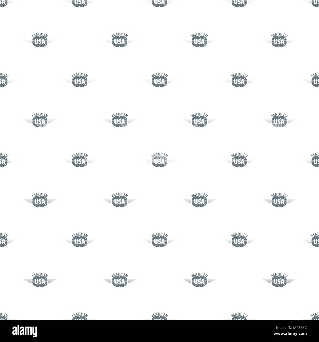 Made in USA pattern vector seamless Stock Vector