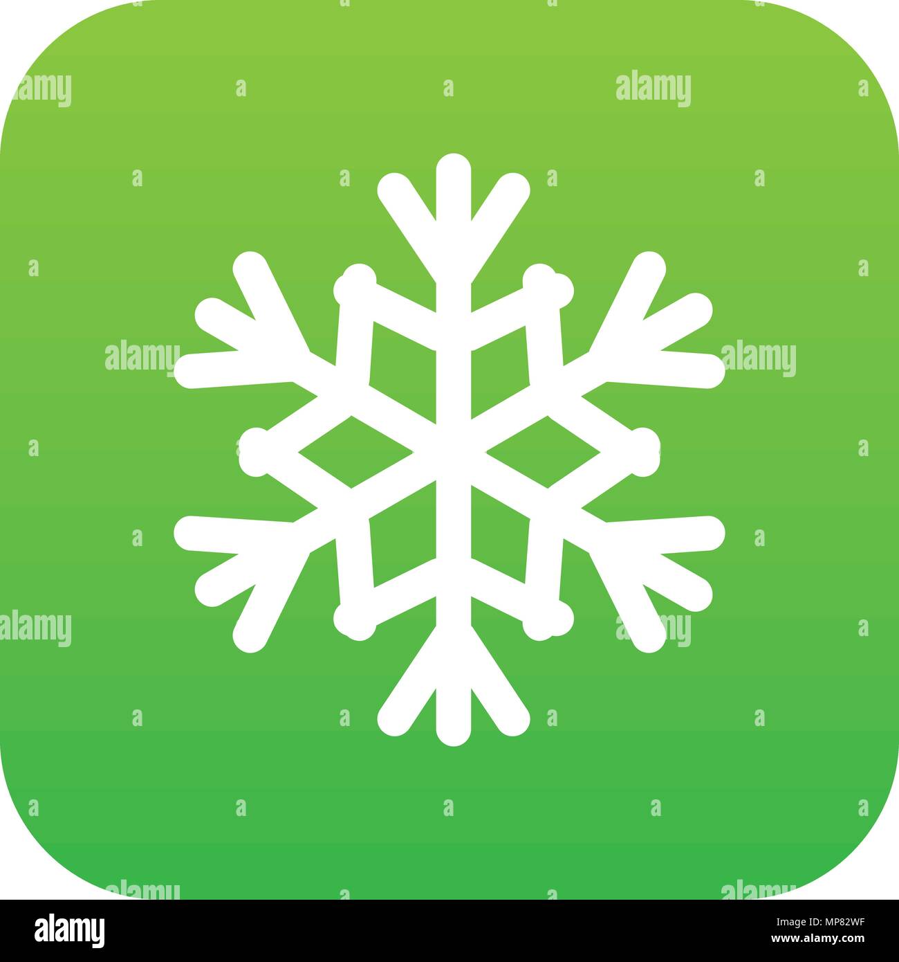 Snowflake icon digital green Stock Vector Image & Art - Alamy