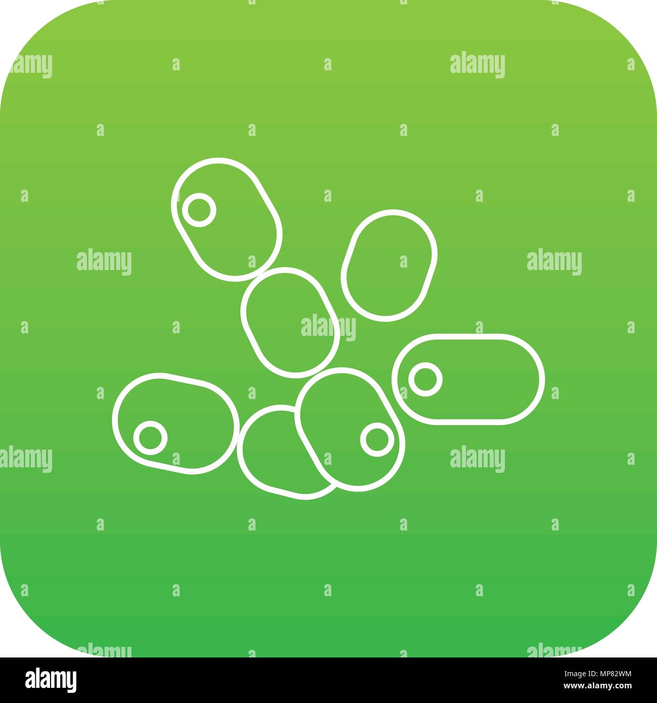Coccus bacilli icon green vector Stock Vector Image & Art - Alamy