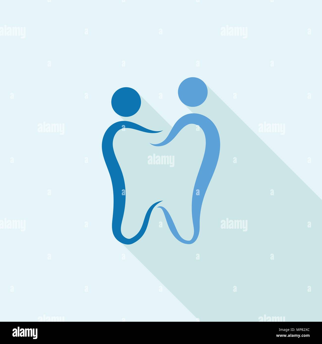 Family dental logo icon, flat style Stock Vector Image & Art - Alamy