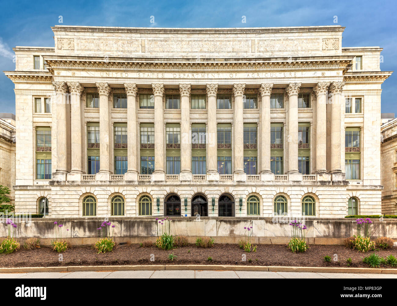 The US Department of Agriculture building (aka the Jamie L. Whitten) in Washington DC. Stock Photo