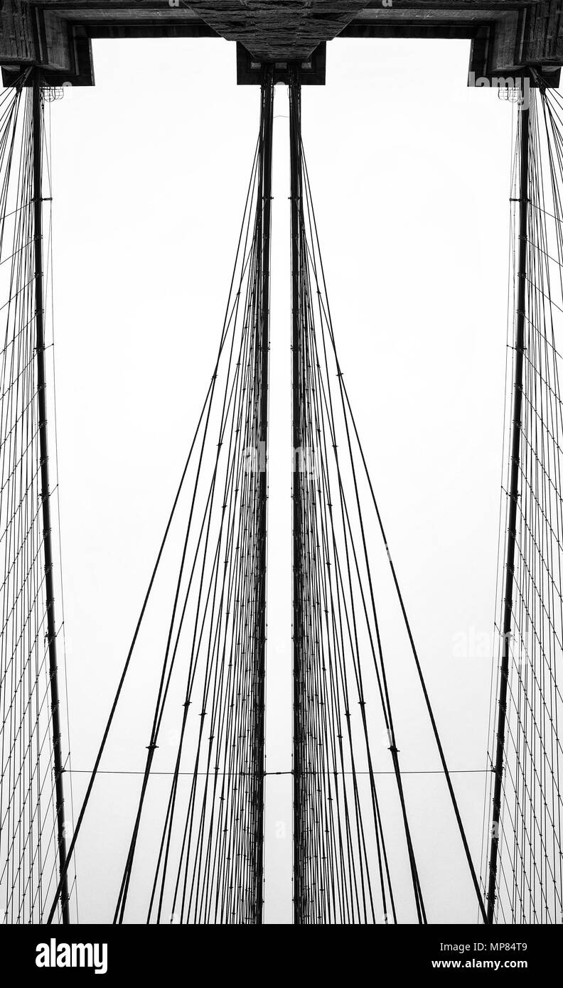 Brooklyn bridge of New York City Stock Photo